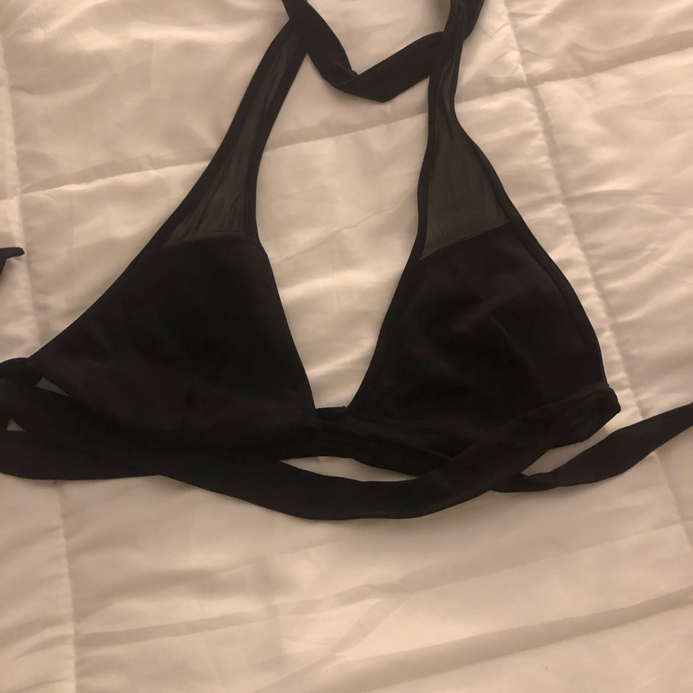 Black and Mesh bikini top multi-way